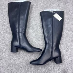 New! Banolino Black Wide Calf Addyson Boot size 8.5